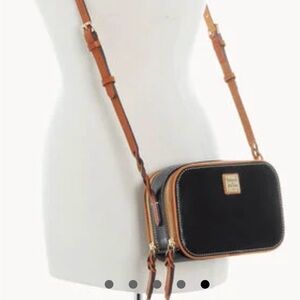 Dooney & Bourke Dark Brown and Tan Crossbody Bag